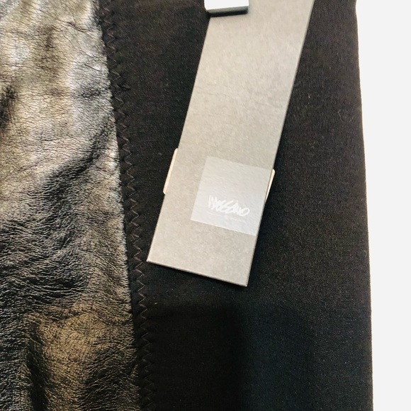 Mossimo Supply Co Size 12 black pieced faux leather mini lots of stretch - Picture 7 of 10